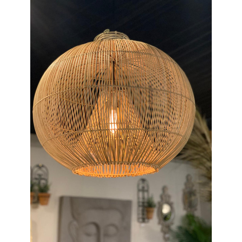 World Menagerie Ball Hanging 60cm Rattan Sphere Lamp Shade Wayfair.co.uk